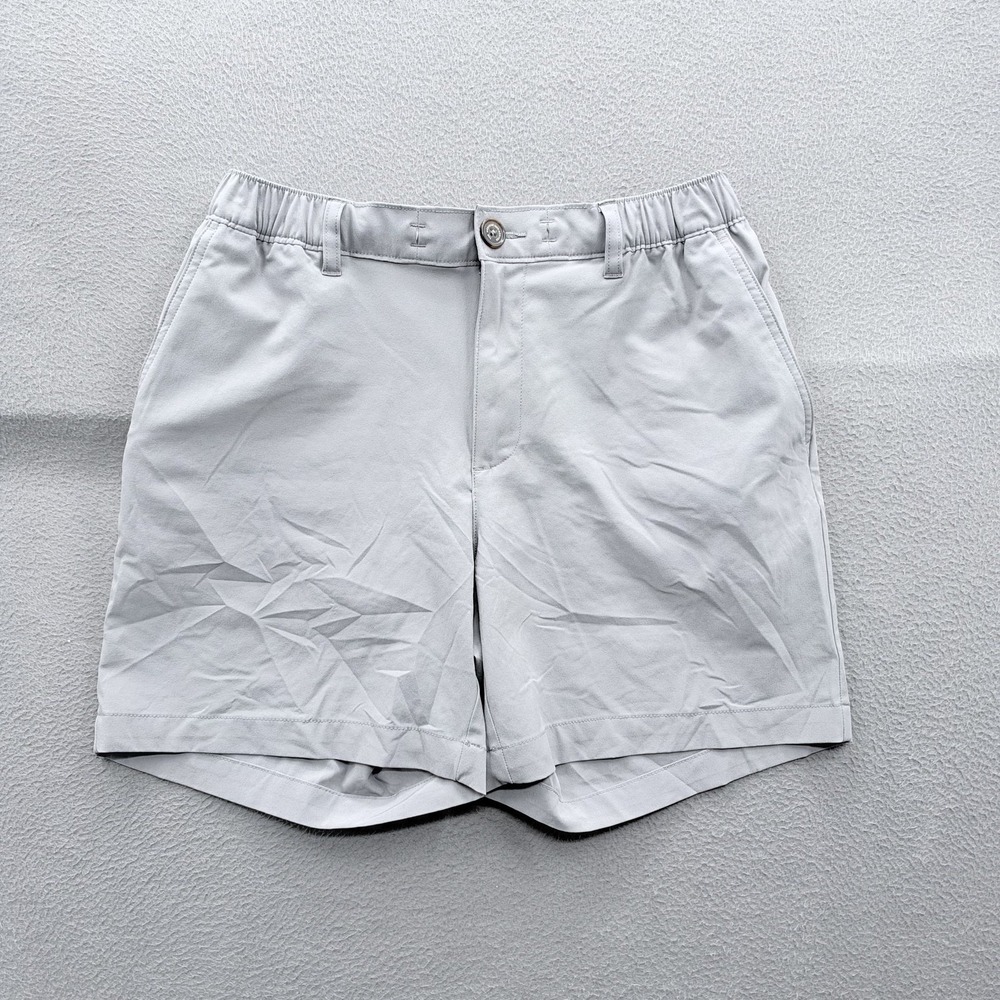 Chubbies Shorts Mens Medium Gray Chino Stretch 6 Inseam Elastic Waist Casual